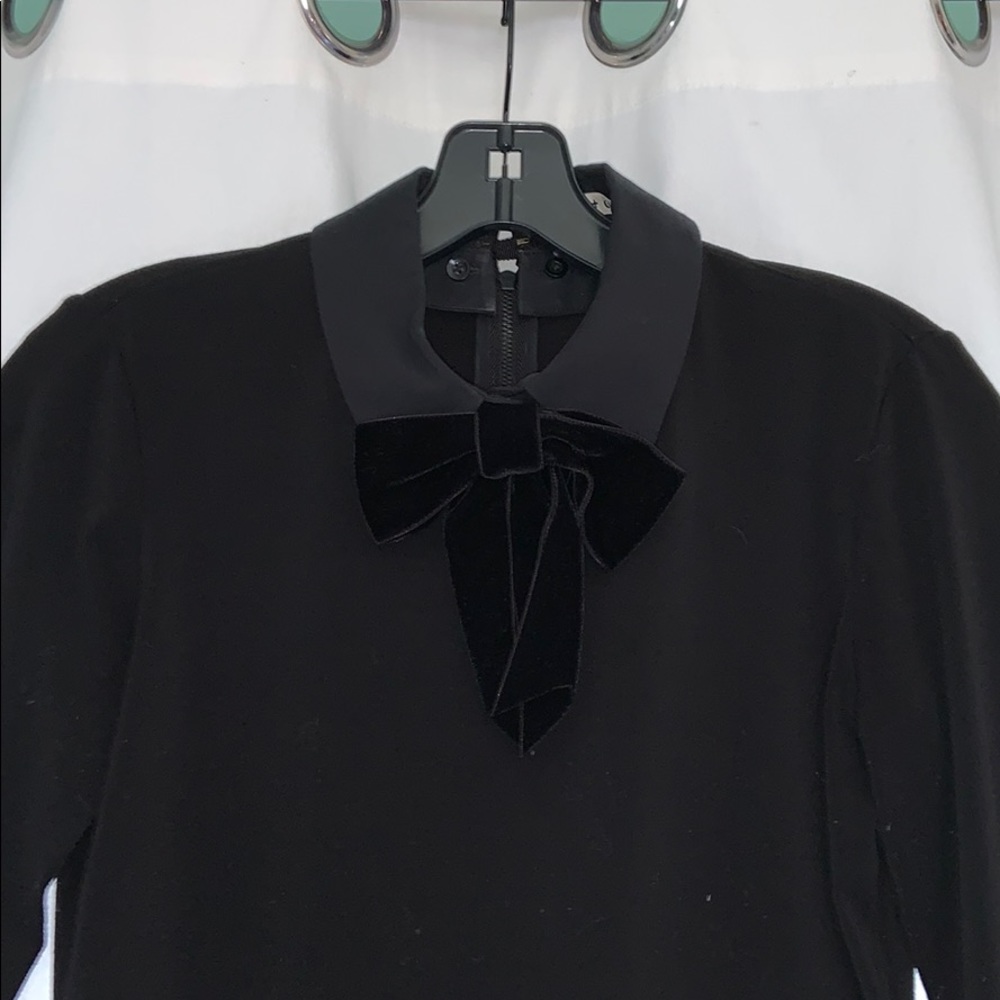 alice + olivia Bow Detail Collared Top